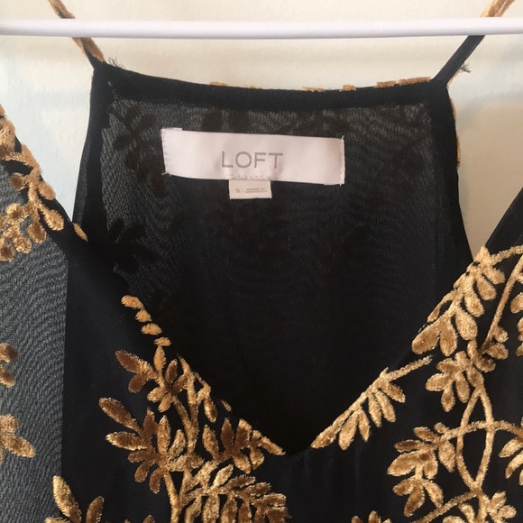 LOFT LUXE GOLD AND BLACK CAMI - Picture 5 of 5